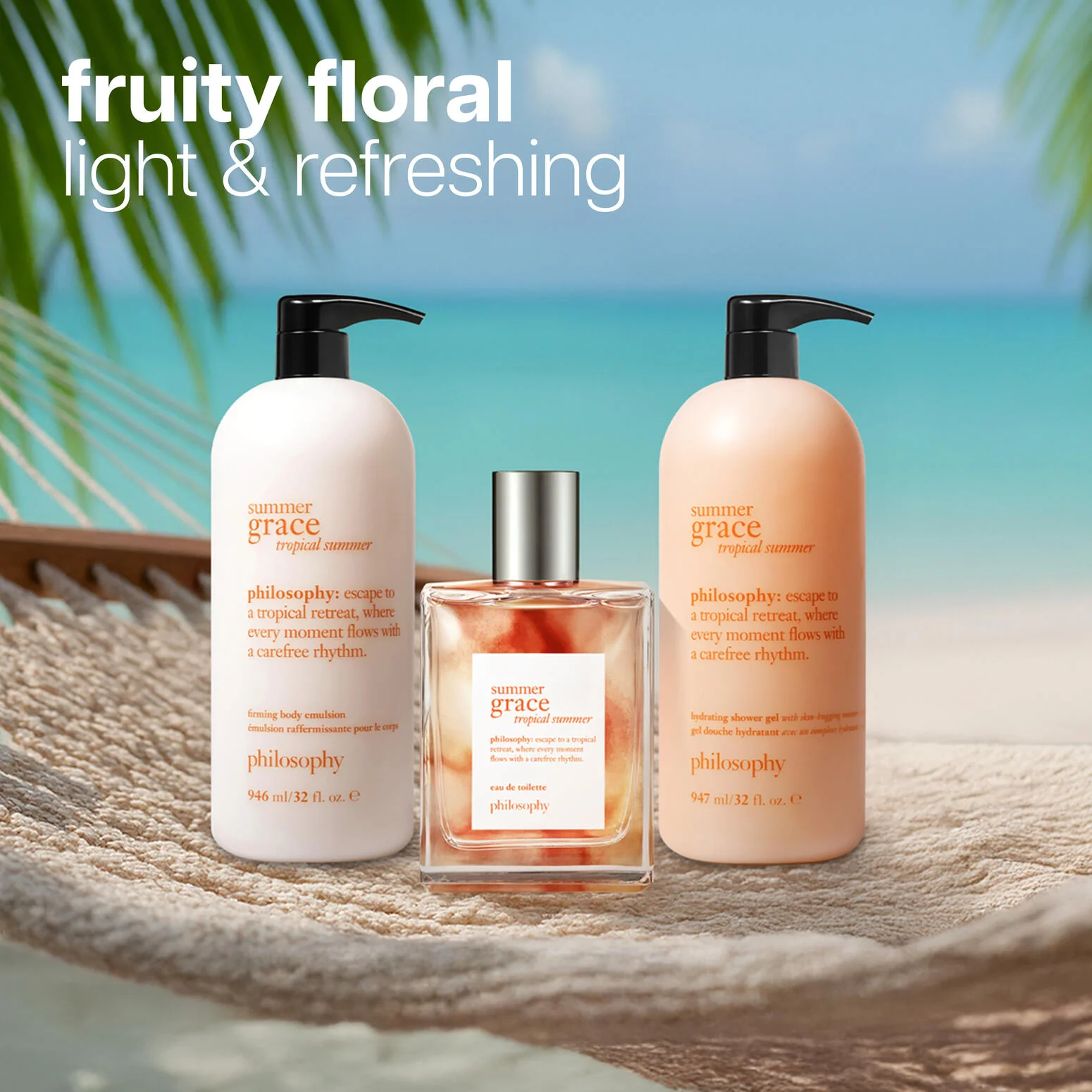 summer grace tropical summer hydrating shower gel