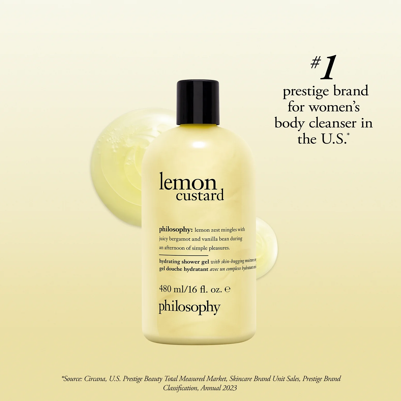 lemon custard hydrating shower gel