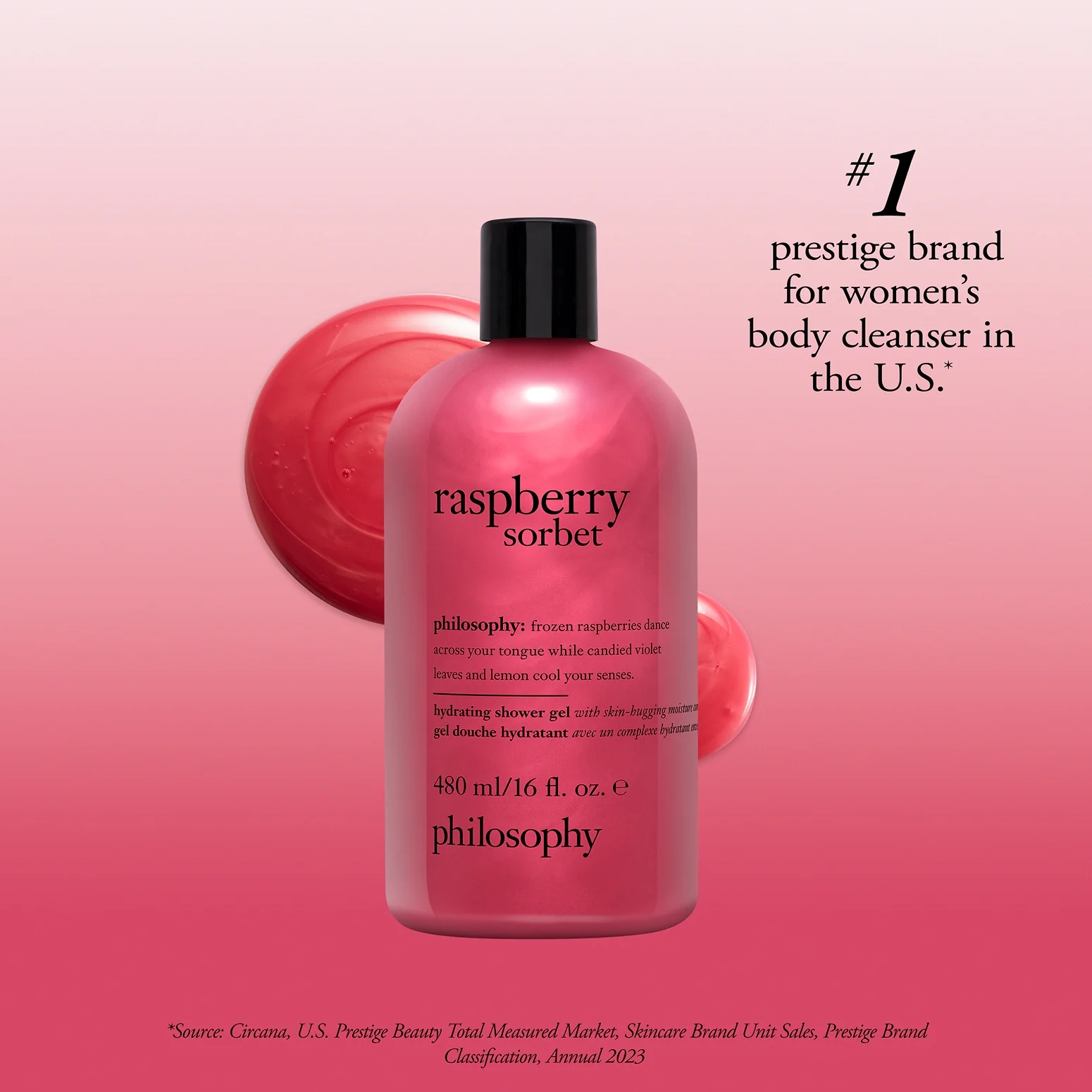 raspberry sorbet hydrating shower gel