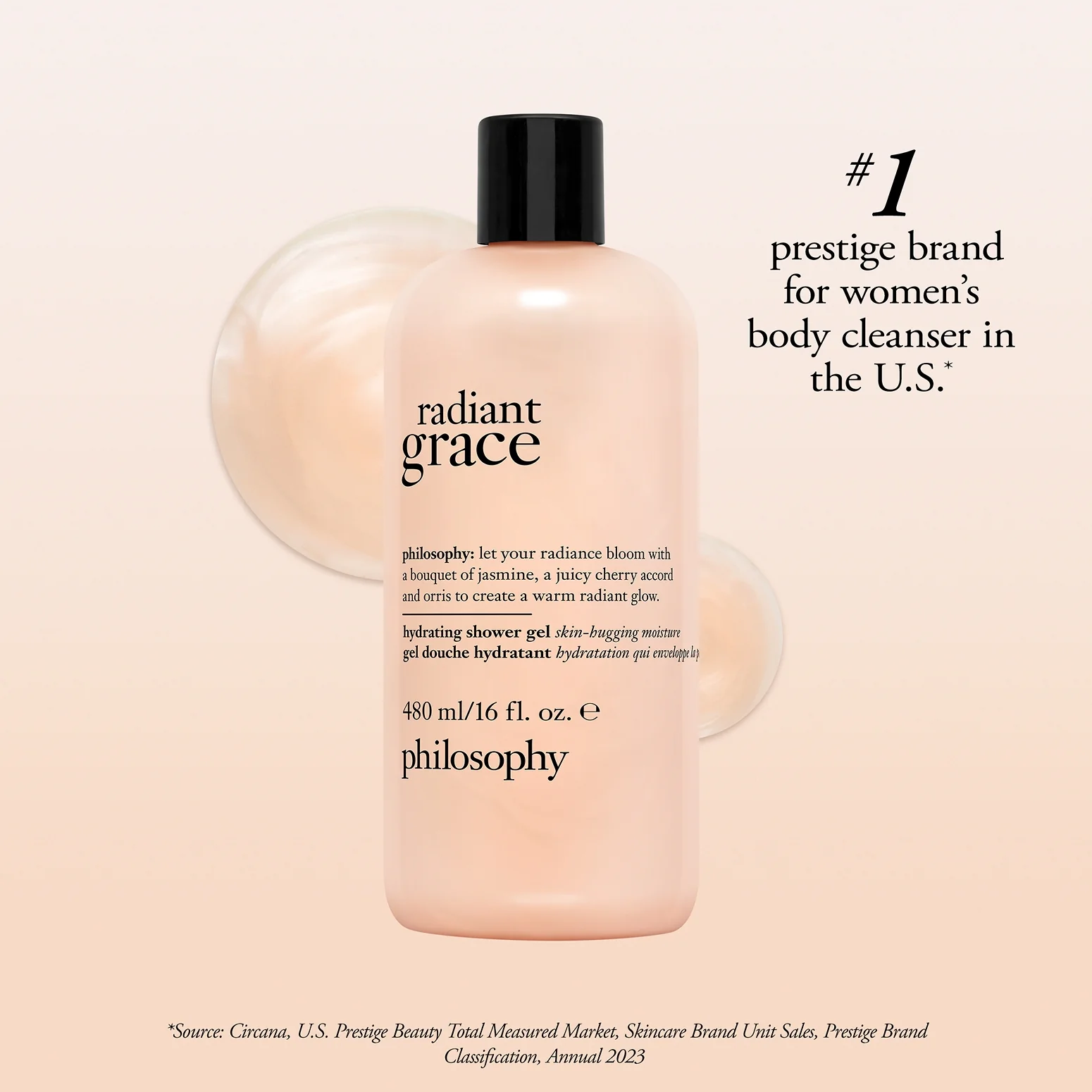 radiant grace hydrating shower gel