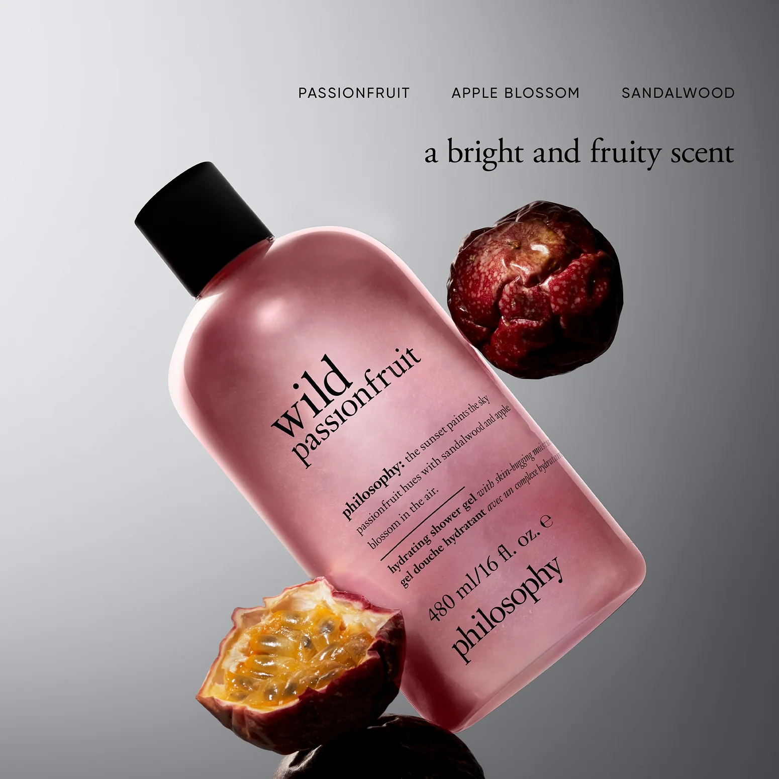 wild passionfruit hydrating shower gel