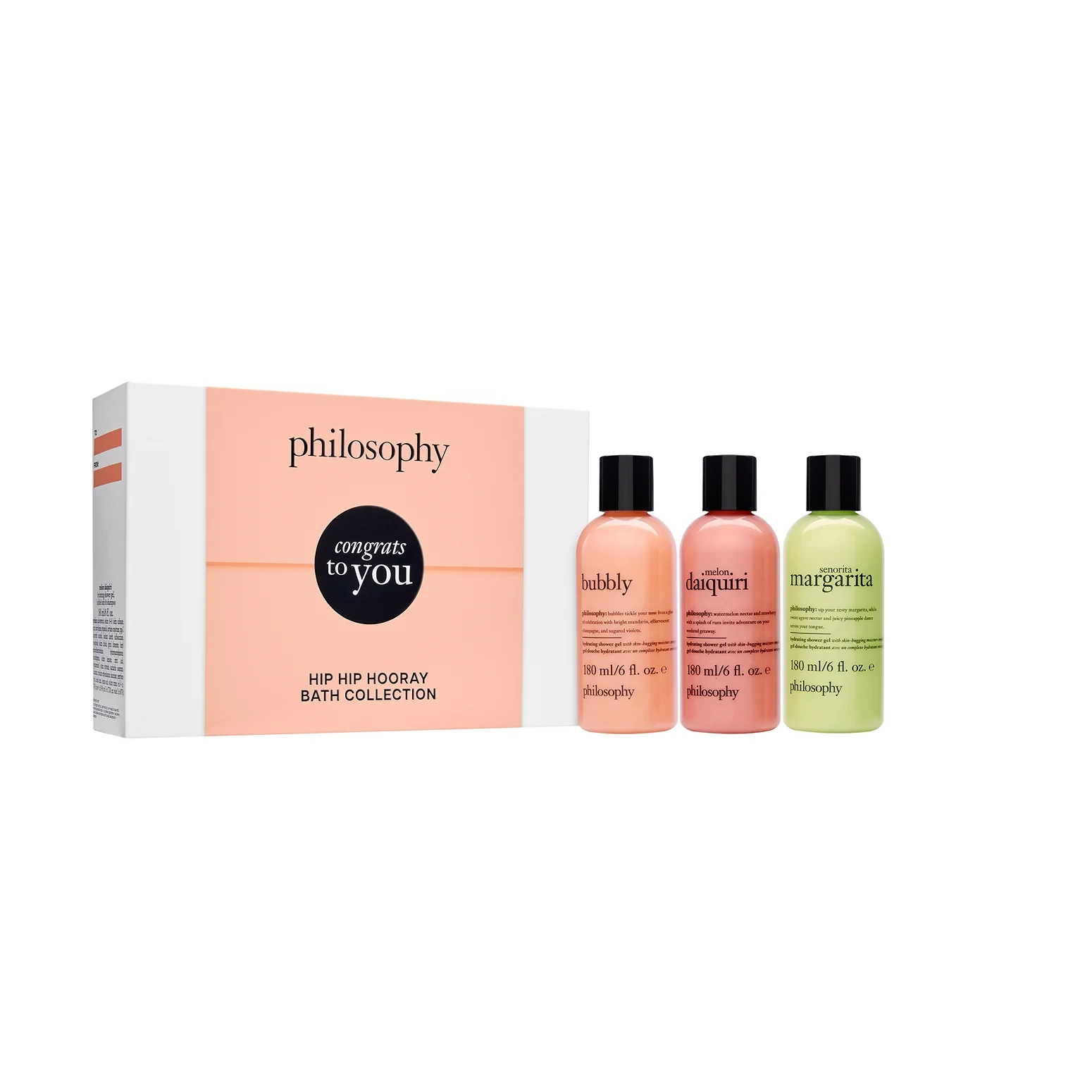 congrats shower gel gift set
