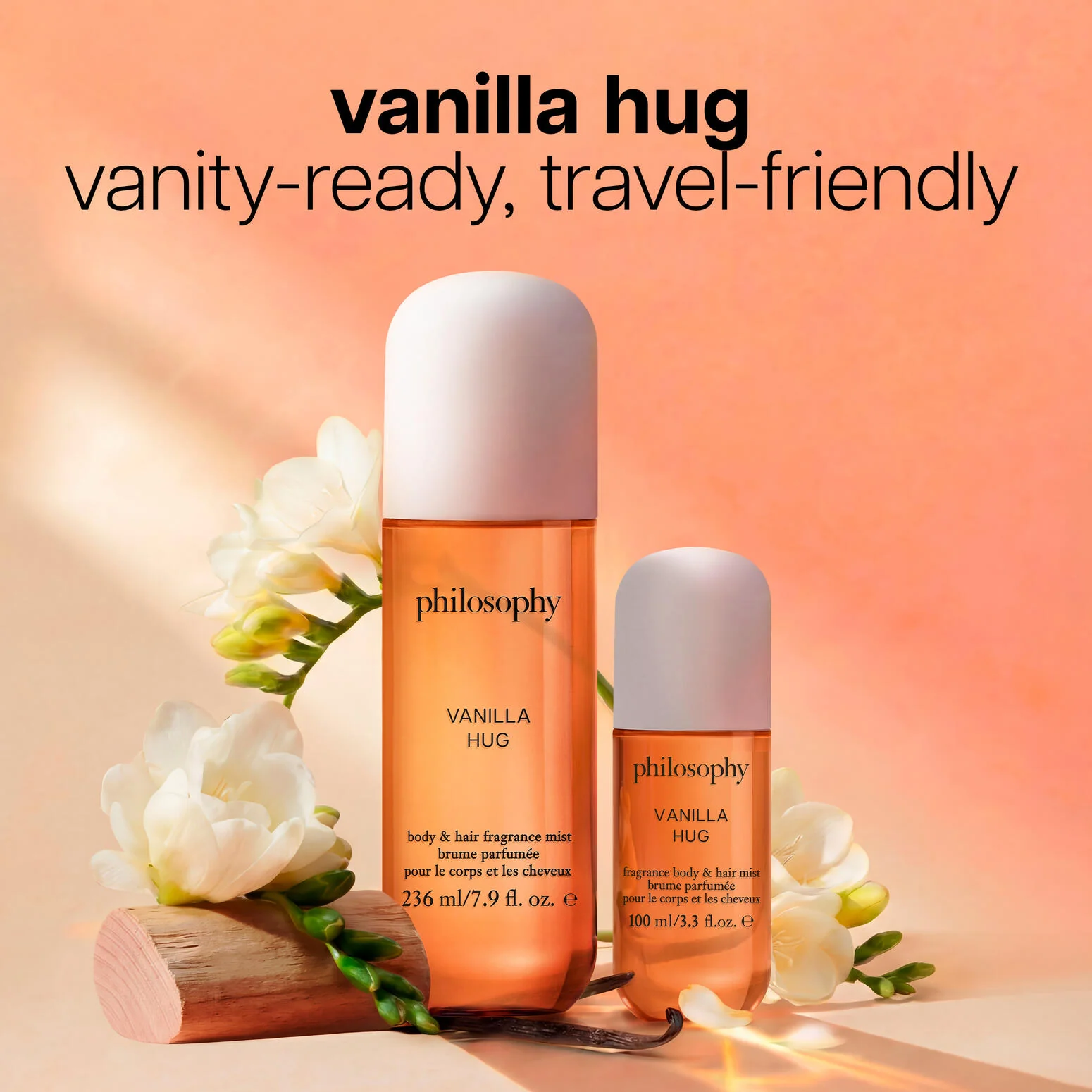 travel-size vanilla hug body & hair fragrance mist